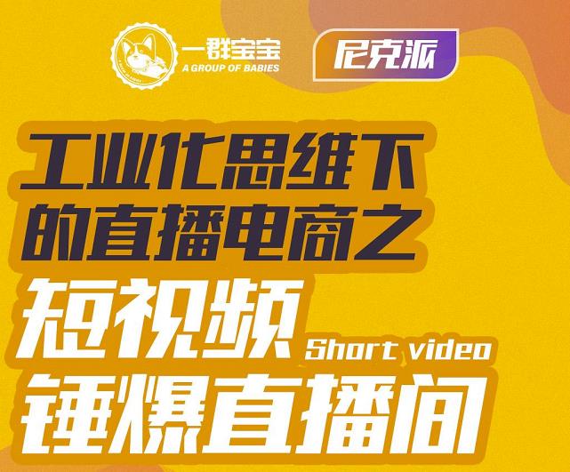 尼克派·工业化思维下的直播电商之短视频锤爆直播间，听话照做执行爆单-启航创业网