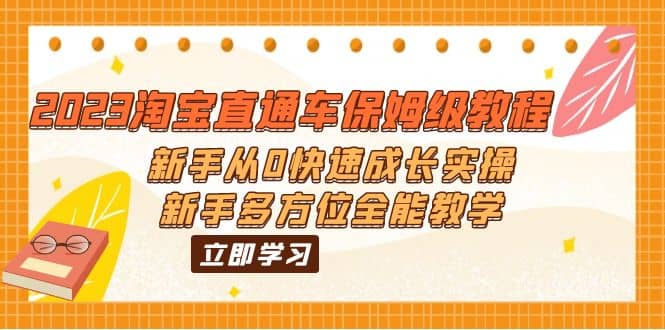 2023淘宝直通车保姆级教程：新手从0快速成长实操，新手多方位全能教学-启航创业网