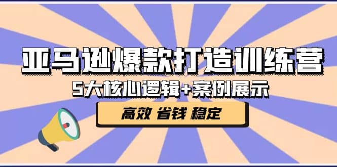 亚马逊爆款打造训练营：5大核心逻辑+案例展示 打造爆款链接 高效 省钱 稳定-启航创业网