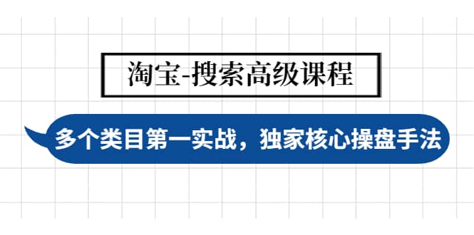 淘宝-搜索高级课程：多个类目第一实战，独家核心操盘手法-启航创业网