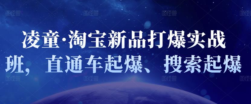 凌童·淘宝新品打爆实战班，直通车起爆、搜索起爆-启航创业网