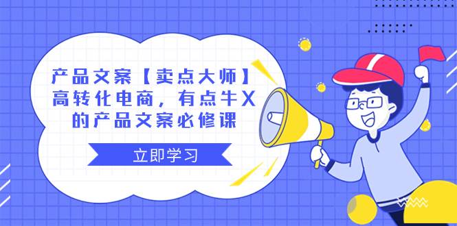 产品文案【卖点大师】高转化电商，有点牛X的 产品文案必修课-启航创业网